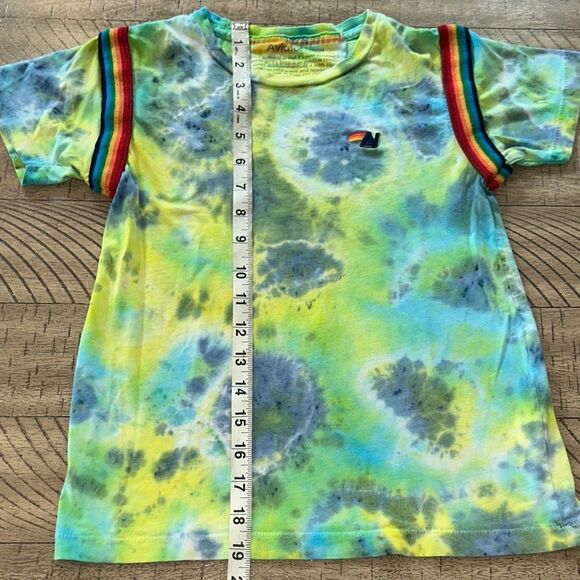 Aviator 🧑‍✈️ Nation Made in USA 🇺🇸 Kids Rainbow 🌈 Ringet Tie-Dye T-Shirt Unique! - Picture 10 of 17